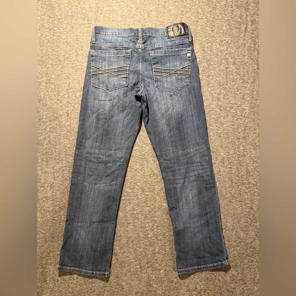 Rock & Republic Jeans mens 32x30 blue Straight R510262 stretch medium wash